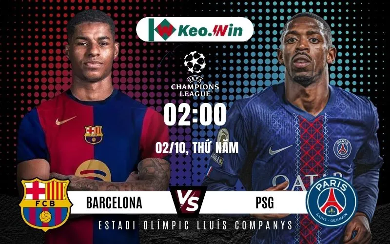 Nhận định Barcelona vs PSG 2/10/2025 - Trận đấu siêu kinh điển