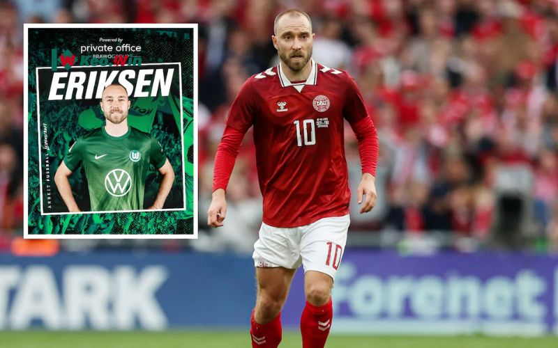Christian Eriksen lý giải quyết định gia nhập Wolfsburg sau khi rời Man Utd