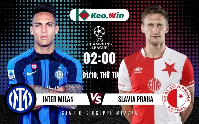 Nhận định Inter Milan vs Slavia Praha 1/10/2025 - Trận cầu một chiều tại vòng bảng Cúp C1 2025/26