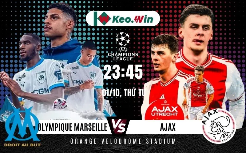 Nhận định Olympique Marseille vs Ajax 1/10/2025 - Chủ nhà nắm chắc 3 điểm