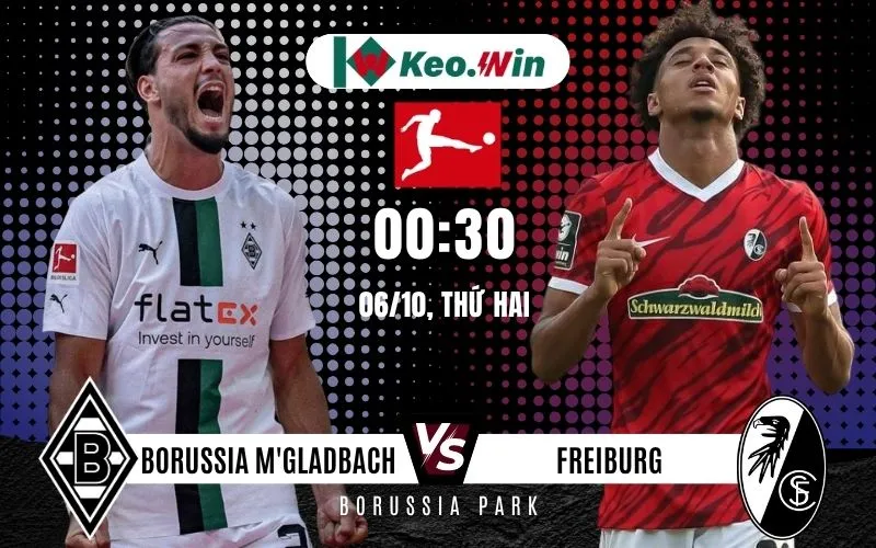 Nhận định Borussia M'gladbach vs Freiburg 6/10/2025 - Lợi thế kiểm soát cho đội khách