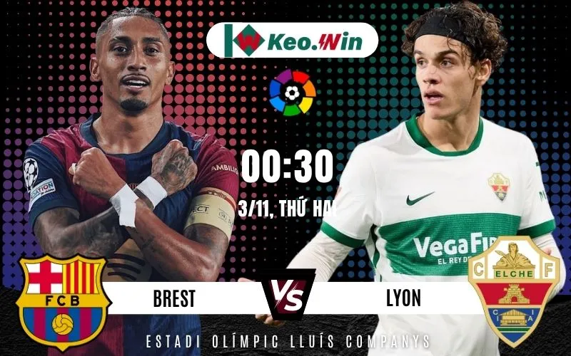 Barcelona vs Elche 3/11 là cặp đấu thuộc vòng 11 La Liga 2025/2026